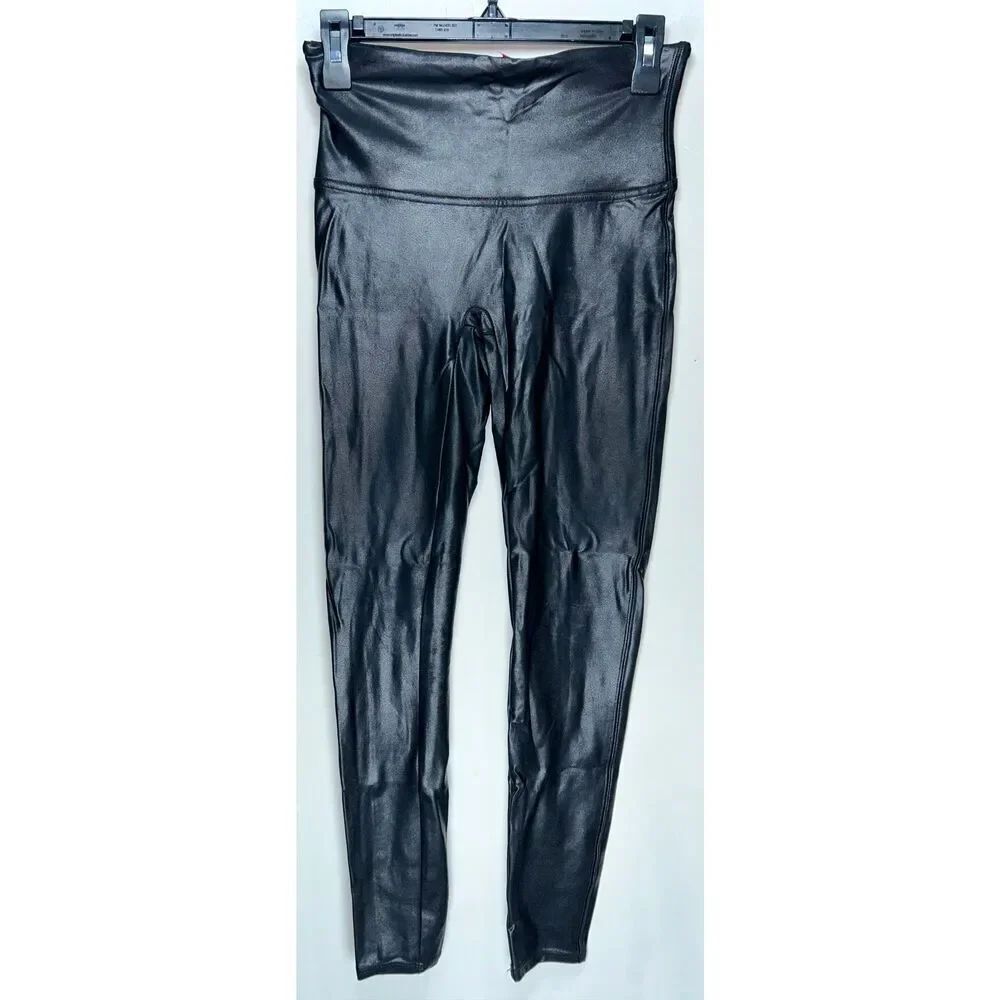 Spanx faux leather leggings size large